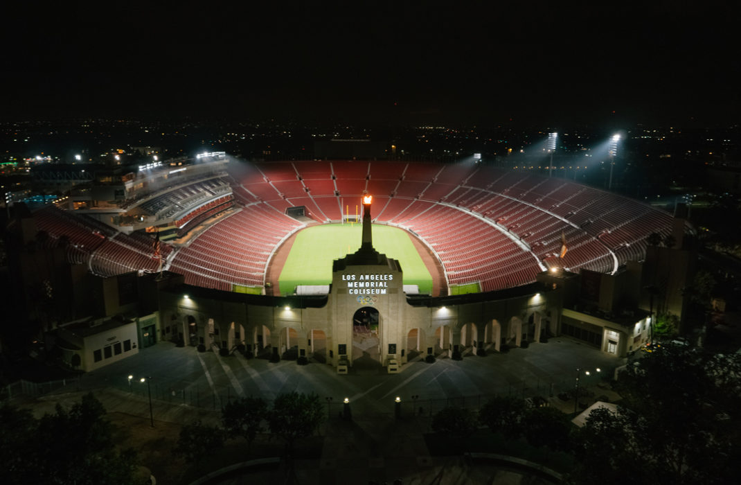 view of stadium from top